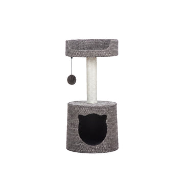 Cat Tree with Condo and Top Perch - Gray