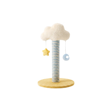 Cloud-Shaped Cat Scratching Post - Yellow