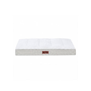Plush & Decorator Check Tuft-Top Classic Cushion Pet Bed - Gray