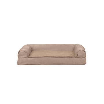 Plush & Suede Sofa Pet Bed - Almondine