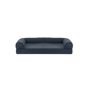 Quilted Peach Sofa Pet Bed - Iron Gray