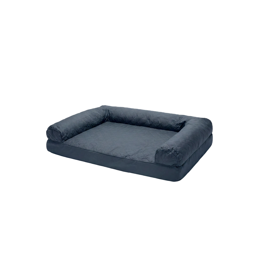 Quilted Peach Sofa Pet Bed - Iron Gray