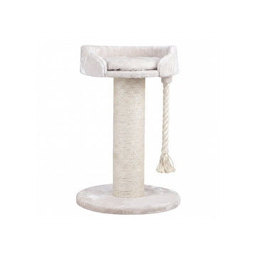 Rope Lounge Cat Tree with Scratching Post - Cream