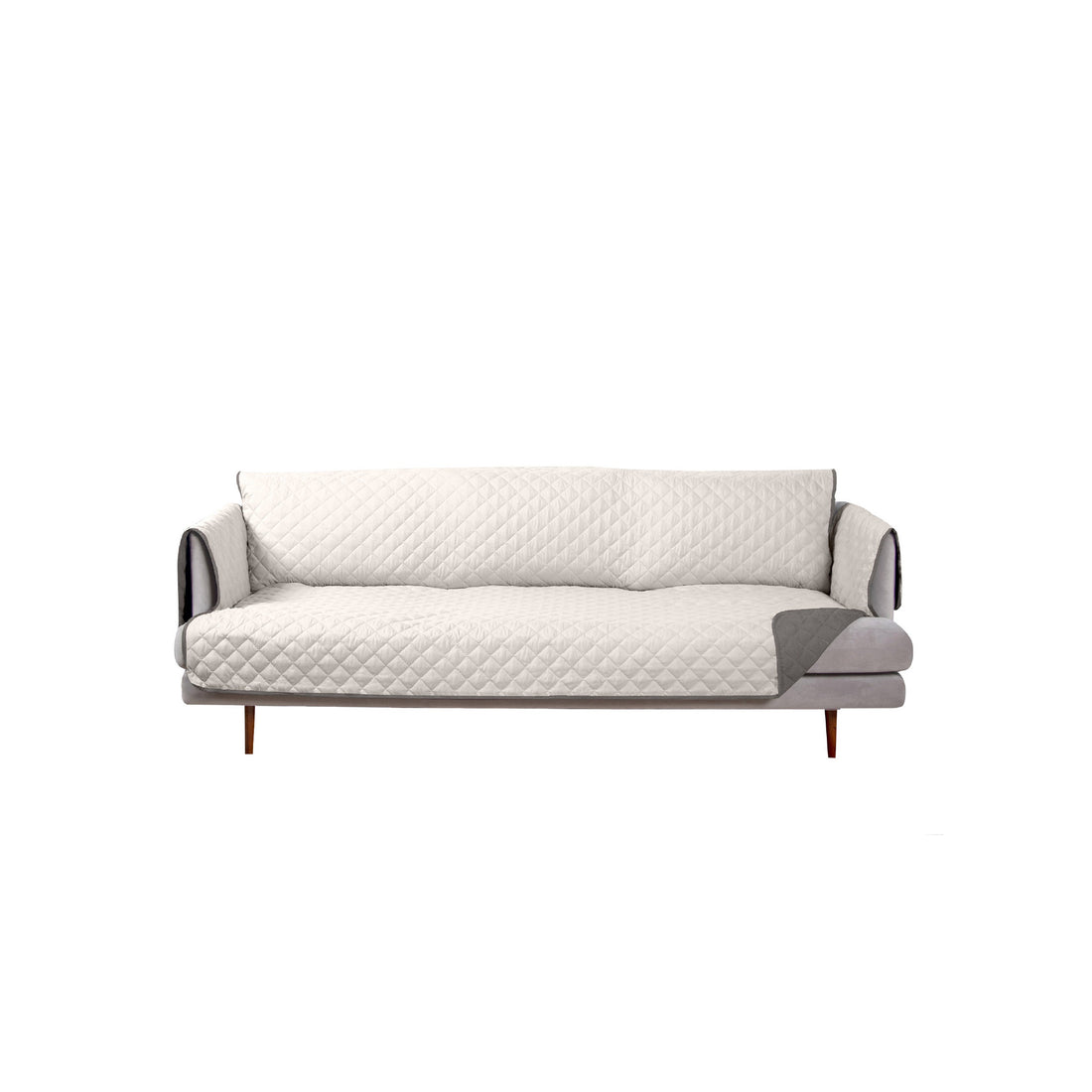 Solid Reversible Furniture Protector - Gray/Mist