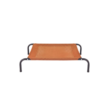 Water Resistant Elevated Pet Cot - Reinforced Mesh - Terracotta Red